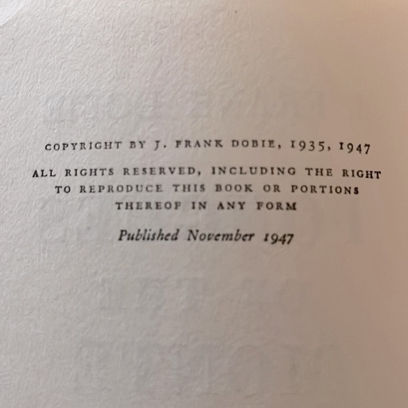 ❤️RARE Book- Tongues of the Monte by J. Frank Dobie Classic Western Literature❤️ - Picture 10 of 15